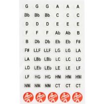 Hohner Glow in the Dark Harmonica Key Stickers