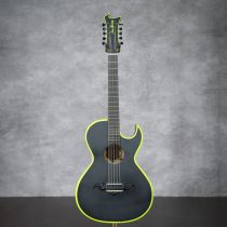Jesus Garibay – Satin Black & Neon Green Custom Bajo Quinto