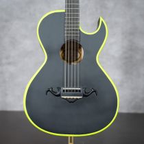 Jesus Garibay – Satin Black &amp; Neon Green Custom Bajo Quinto