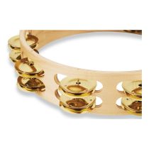 LP Pro 10 Inch Double Row Tambourine - Brass LP380B-BR