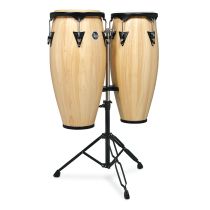 LP City Series 10-inch and 11-inch Conga Set with Double Stand - Natural Gloss LP646NY-AW