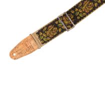 Levy&#039;s Hemp Guitar Strap - Rosa - Yellow, Orange, Black