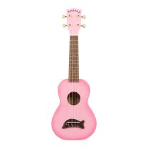 Pink Burst Soprano Dolphin Ukulele