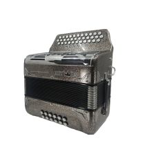 Hohner Anacleto Collection REY ESPECIAL GCF -MULTI-COLOR CHROME/MULTICOLOR C31 Key of (SOL) 2 Voice Accordion