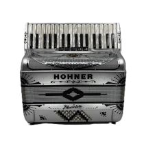 Hohner Anacleto Latino 34/48 Metallic Silver Finish