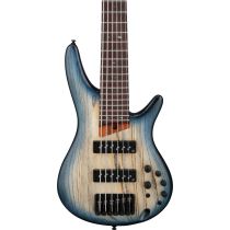 Ibanez SR606E SR Standard 6string Electric Bass - Cosmic Blue Starburst Flat