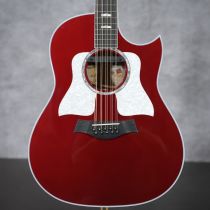 Taylor 657ce BQ – Limited Candy Apple Red 10-String Grand Pacific