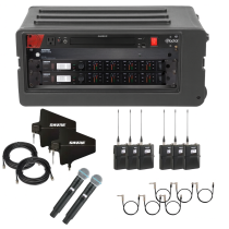 Shure ULXD 8CH pack (6) body pack & (2) handheld Beta5A