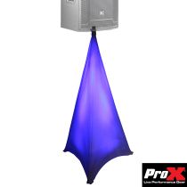 Prox PRXSP3SCW Lycra Cover Scrim for Speaker Tripod or Lighting Stand  3 Sided - White