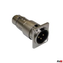 Prox PRXC3MDFX24 24PCS XLR Male To Female Adapter For Panel Mount