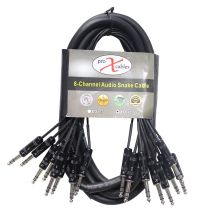 Prox PRXC8TRS10X10 10PCS 10 Ft. 8-Channel TRS-M to TRS-M Balanced Snake Cable
