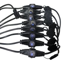 Prox PRXCMEP14529X4 4PCS 52&#039; Ft. Male NEMA 120VAC to 9-Outet Female Edison 14/3AWG Power Extension Cable