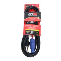 Prox PRXCPWCE1410X10 10PCS 10 Ft. 14 AWG High Performance Power Cord NEMA 5-15 Edison to Blue Male for Power Connection compatible devices