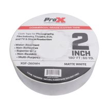 Prox PRXGF260WHX12 12PCS 2 Inch 180FT 60YD Matte White Commercial Grade Gaffer Tape Pros Choice Non-Residue