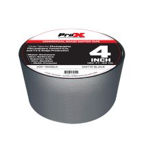 Prox PRXGF460BLKX12 12PCS 4 Inch 180FT 60YD Matte Black Commercial Grade Gaffer Tape Pros Choice Non-Residue