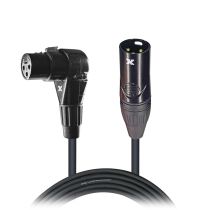 Prox PRXCXLR25FRX50 50PCS 25' Ft High Performance Right-angle XLR-F to XLR-M Audio Balanced Cable