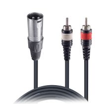 Prox PRXCXMYRCA10X50 50PCS 10' Ft Premium XLR Female to Dual RCA Splitter Duplicator Lead Y-Cable