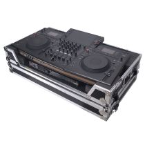 Prox PRXSOPUSQUAD ATA Flight Style Road Case For Pioneer Opus Quad DJ Controller with 1U Rack Space and Wheels