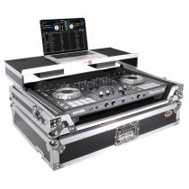 Prox PRXSUXLTMK2 Universal Flight Style Road Case for DJ Controllers with Sliding Laptop Shelf