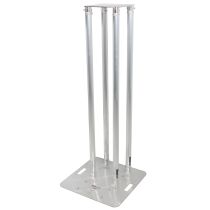 Prox PRXTS4X492TOTEM 4.92ft Totem Package Includes a 12in Top Plate, 24in Base Plate and Four 1.5m F31 Tubes W-White Scrim Cover