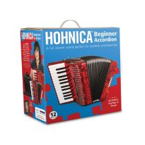 Hohner 48 Bass Entry Level Piano Accordion, pearl red  