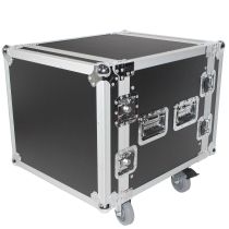 Prox PRT10RSP24W 10U Space Shockproof Amp Rack ATA Flight Case 24 In Depth W-Casters