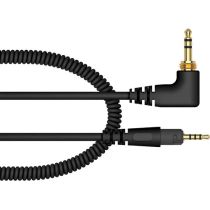 Pioneer DJ HC-CA0701-K Coiled Cable for HDJ-S7 Headphones (Black, 3.9')