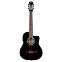 Ortega RCE 141BK Acoustic-Electric Nylon Classical Guitar w/ Bag