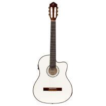 Family Series Pro Solid Top Thinline Acoustic-Electric Nylon Classical Guitar w/ Bag RCE145WH