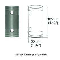 Prox PRXTSPFF105 Spacer 105mm Female Coupler