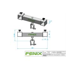 Prox PRXTAC569B T-Bar fits Fenix AT06 or AT04 Line Arrays Systems - Black