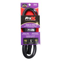 Prox PRXC5PDMX05 5 Ft. DMX XLR5-M to XLR5-F High Performance Data Cable