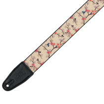 Levy's Polyester Guitar Strap - Cherry Trees & Birds