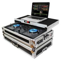 Prox PRXMXTPRO3LT Flight Case for Numark MixTrack 3 Pro 3 and Platinum Digital Controller W-Laptop Shelf