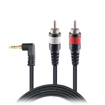 Prox PRXCPCMR03 3' Ft Premium 3.5mm 1/8â€ Mini TRS to Dual RCA-M Unbalanced Y-Cable