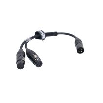 Prox PRXCYXM 6 In. Balanced XLR-M to Dual XLR-F High Performance Audio Y Cable