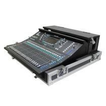 Prox PRXSAHSQ6DHW ATA Digital Audio Mixer Flight Case for Allen & Heath SQ6 Console with Doghouse compartment and Caster wheels