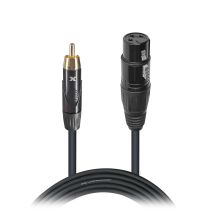 Prox PRXCRXF03 3 Ft. Unbalanced RCA to XLR-F High Performance Audio Cable