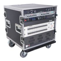 Prox PRT10RSS 10U Rack Space ATA Style Flight Case 19 Inch Depth with 4" Casters