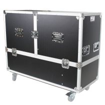 Prox PRXEVO1250X2W ATA Flight Case for 2x RCF EVOX12 or EV Evolve 50 Compact Arrays Fits Two Speakers and Subwoofers