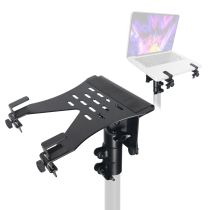 Prox PRXLTF01BK Universal Laptop Tray + VESA Monitor Mounting Bracket fits on Speaker Stand 1-3/8" Pole Black