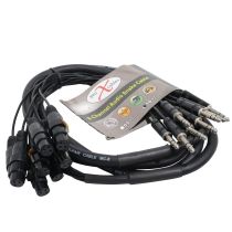 Prox PRXC8SXF10 10' Ft High Performance 8-Channel Snake Cable XLR-F to 1/4" TRS Balanced Audio Cable