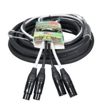 Prox PRXCDXLR25 25' Ft High Performance Dual XLR-M to Dual XLR-F Audio Cable