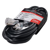 Prox PRXCP14125X20 20PCS 25 Ft 110VAC Female 18AMP Power Cord 14AWG Extension Cable Power Cord