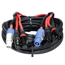 Prox PRXCPWC14DXLR50 50' Ft 14AWG Powerkon to Dual XLR Combo Link Jumper Cable