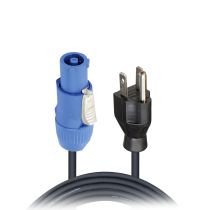 Prox PRXCPWCE1410 10 Ft. 14 AWG High Performance Power Cord NEMA 5-15 Edison to Blue Male for Power Connection compatible devices