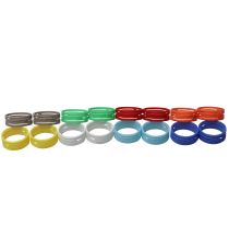 Prox PRXCRINGPAK Color Ring Replacements for XLR Cables 16 Pack