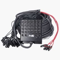 Prox PRXCSB244XLR150 150 Ft. XLR Stage Recording Extension Box Snake 24 XLR-F Send Inputs 4 XLR-M Effects Return