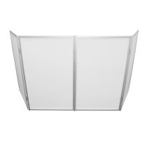 Prox PRXF5X3048S 5 Panel Silver Frame DJ Facade W/ Stainless Quick Release 180 Deg Hinges