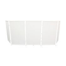 Prox PRXF5X3048W 5 Panel - White Frame DJ Facade W-SS Quick Release 180Â° Hinges